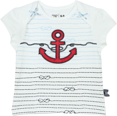 25% OFF on Mom & Me Printed Baby Girl's Round Neck T-Shirt