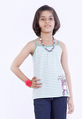 Milou Graphic Print Girl's Fashion Neck T-Shirt