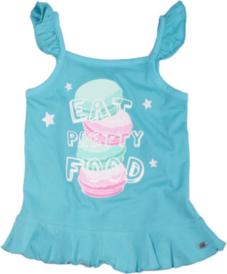 59% OFF on FS Mini Klub Solid Girl's Round Neck T-Shirt