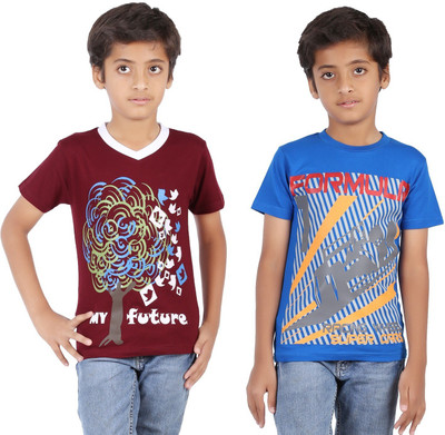 65% OFF on Maringo Classic Printed Boy's Round Neck T-Shirt