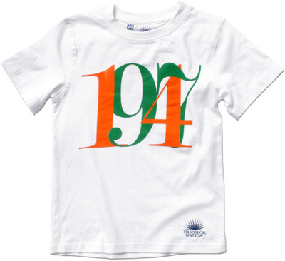 30% OFF on Tricolor Nation Graphic Print Baby Boy's Round Neck T-Shirt