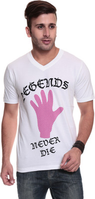 40% OFF on TSG Escape Printed Men's V-neck T-Shirt