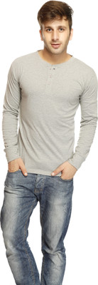 Gritstones Solid Men's Round Neck T-Shirt Gritstones Solid Men's Round Neck T-Shirt