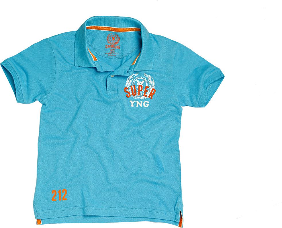 Superyoung Solid Boy's Polo Neck T-Shirt
