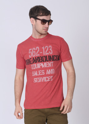 50% OFF on Breakbounce Printed Men's Round Neck T-Shirt