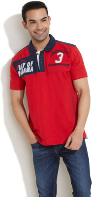 40% OFF on Scullers Printed Men's Polo T-Shirt