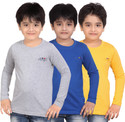 41% OFF on Dongli Solid, Self Design Boy's Round Neck T-Shirt