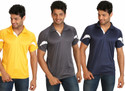 25% OFF on Campus Sutra Solid Men's Polo T-Shirt Pack of 3