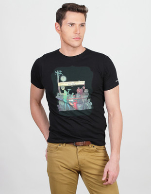 Basics Graphic Print Men's Round Neck T-Shirt Basics Graphic Print Men's Round Neck T-Shirt