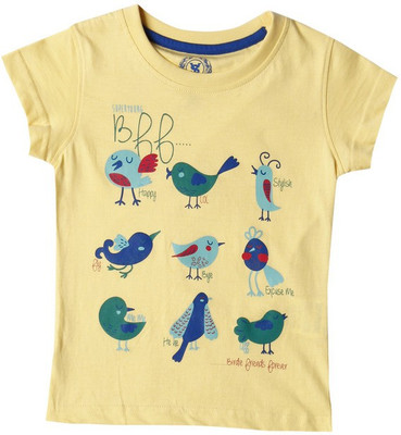 SuperYoung Printed Girl's Round Neck T-Shirt