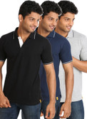 30% OFF on Campus Sutra Solid Men's Polo T-Shirt Pack of 3 30% OFF on Campus Sutra Solid Men's Polo T-Shirt Pack of 3