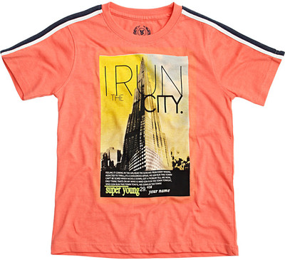 Superyoung Printed Boy's Round Neck T-Shirt