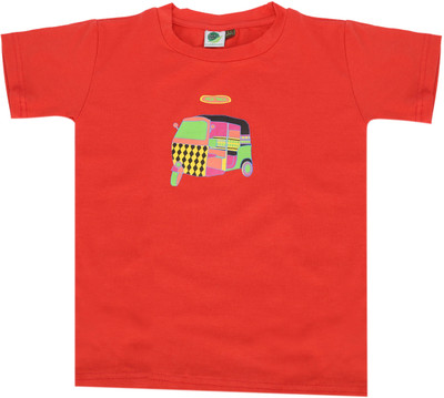 Earthstore Graphic Print Boy's Round Neck T-Shirt