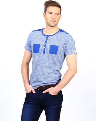 40% OFF on Basics Solid Men's Henley T-Shirt 40% OFF on Basics Solid Men's Henley T-Shirt