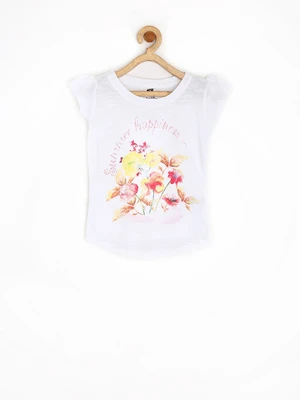 50% OFF on Yellow Kite Printed Girl's Round Neck T-Shirt