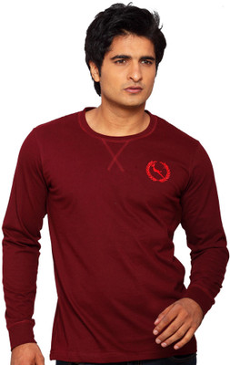 61% OFF on LanosUC Solid Men's Round Neck T-Shirt