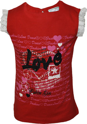 45% OFF on Cool Quotient Graphic Print Baby Girl's Round Neck T-Shirt