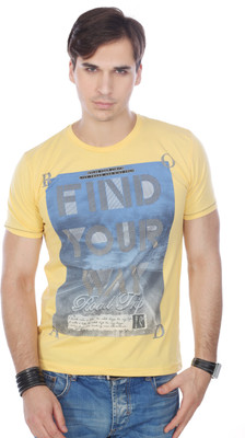Stride Printed Men's Round Neck T-Shirt