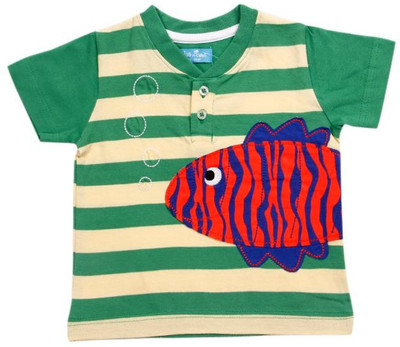 16% OFF on JusCubs Striped Boy's Round Neck T-Shirt