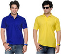 60% OFF on TSX Solid Men's Polo T-Shirt Pack of 2