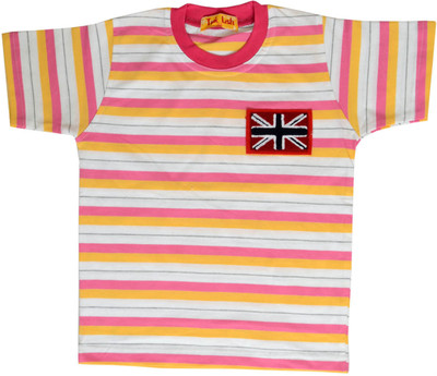 70% OFF on Tick Lish Striped Boy's Round Neck T-Shirt