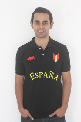 58% OFF on 642 Stitches Printed Men's Polo T-Shirt