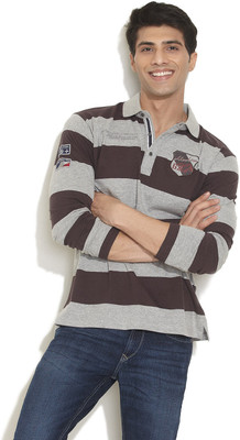 40% OFF on Daniel Hechter Striped Men's Polo T-Shirt