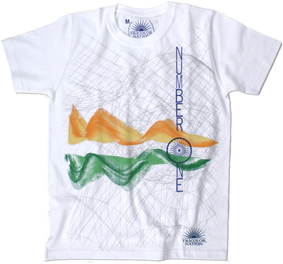 Tricolor Nation Graphic Print Men's Round Neck T-Shirt Tricolor Nation Graphic Print Men's Round Neck T-Shirt