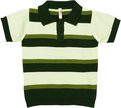 25% OFF on Oye Striped Boy's Polo Neck T-Shirt