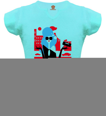 59% OFF on Tuscans Graphic Print Baby Girl's V-neck T-Shirt