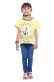 50% OFF on Stop To Start Printed Girl's Round Neck T-Shirt