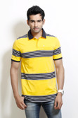 Design Classics Striped Men's Polo T-Shirt Design Classics Striped Men's Polo T-Shirt