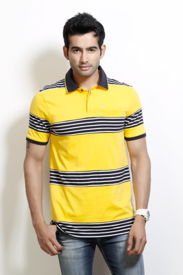 Design Classics Striped Men's Polo T-Shirt Design Classics Striped Men's Polo T-Shirt