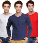 67% OFF on TSX Solid Men's Henley T-Shirt Pack of 3 67% OFF on TSX Solid Men's Henley T-Shirt Pack of 3
