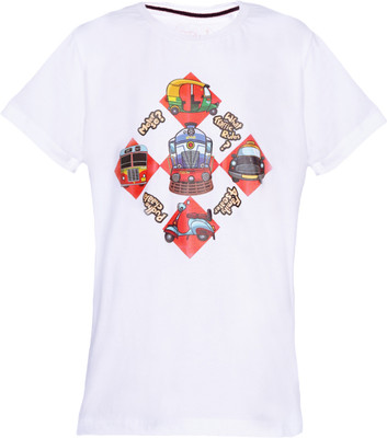 Imagica Printed Boy's Round Neck T-Shirt