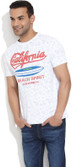 Slub Printed Men's Round Neck T-Shirt Slub Printed Men's Round Neck T-Shirt
