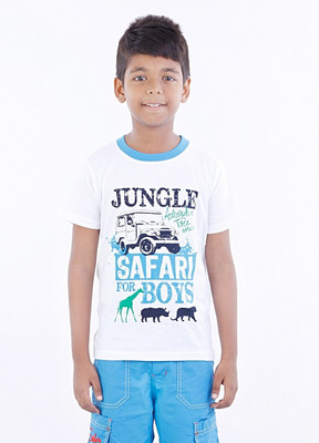 Milou Graphic Print Baby Boy's Round Neck T-Shirt