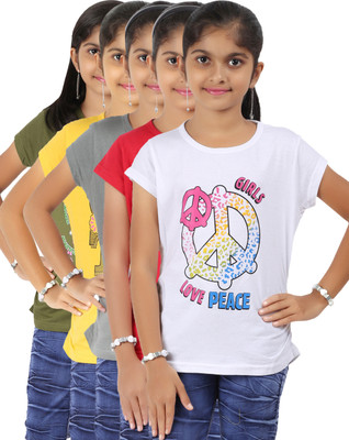 21% OFF on Bes-Tex Printed Baby Girl's Round Neck T-Shirt Pack of 5