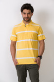 ALX New York Striped Men's Polo T-Shirt