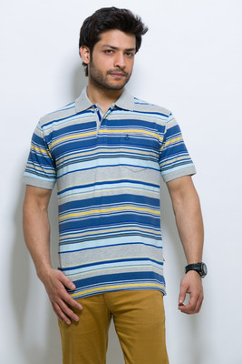 Alx New York Striped Men's Polo T-Shirt