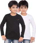 24% OFF on Dongli Solid, Self Design Boy's Round Neck T-Shirt