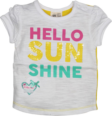 40% OFF on FS Mini Klub Solid Baby Girl's Round Neck T-Shirt