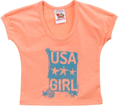 33% OFF on Apple Pie Printed Baby Girl's Round Neck T-Shirt