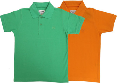 19% OFF on Sportking Solid Boy's Polo Neck T-Shirt