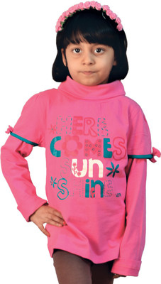 44% OFF on TSG My Kid Printed Baby Girl's Turtle Neck T-Shirt