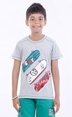 Milou Graphic Print Boy's Round Neck T-Shirt Milou Graphic Print Boy's Round Neck T-Shirt