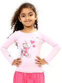 Bio Kid Printed Girl's Round Neck T-Shirt