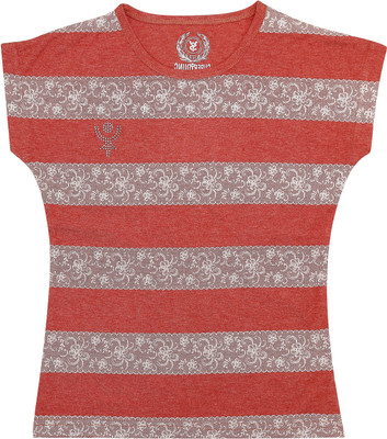 SuperYoung Striped Girl's Round Neck T-Shirt