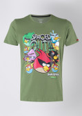 55% OFF on Angry Birds Printed Men's Round Neck T-Shirt