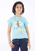 Milou Graphic Print Baby Girl's Round Neck T-Shirt Milou Graphic Print Baby Girl's Round Neck T-Shirt